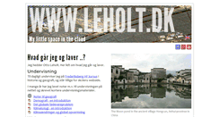 Desktop Screenshot of leholt.dk