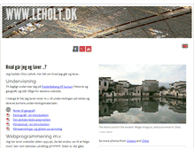 Tablet Screenshot of leholt.dk